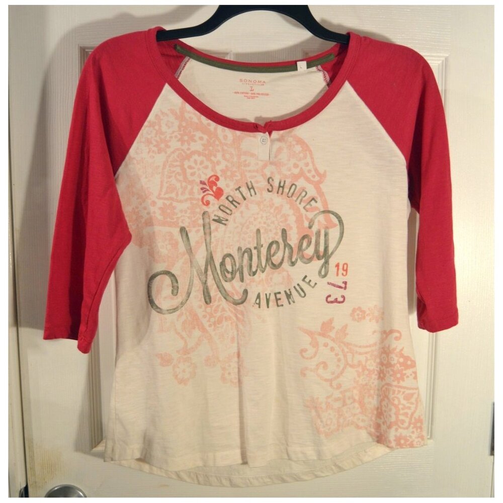 Monterrey North Shore Avenue 1973 Half Sleeve T-Shirt Unisex Sonoma Adult Size L